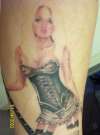 Randy Rhoads guitar Pinup close tattoo