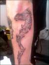 dragon wand tattoo