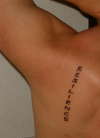 Life Philosophy tattoo