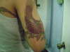 lucky koi side veiw tattoo