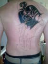 Vader Backpiece 1st sitting tattoo