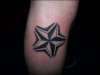 Nautical star with shading tattoo