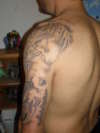 Angel and devil tattoo
