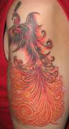 Finished Phoenix tattoo