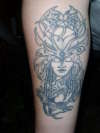 fantasy woman tattoo