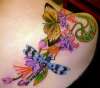 Flowers and Flight tattoo