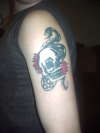 Skull & Snake tattoo