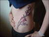 My ribcage/side blossom tattoo