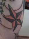 Nautical Star Orange tattoo
