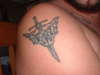 Dragon sword and celtic tattoo