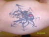Black Widow eats her mate tattoo