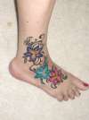 FLOWERY FOOT tattoo