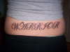 lower back tattoo
