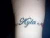my name with hearts tattoo