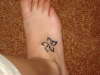 Flower on Foot tattoo