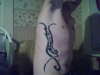 Right rib tribal tattoo