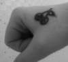 Black Cherries, cover-up tattoo