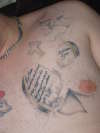 graveyard with lyrics tattoo