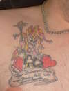 joker with song lyrics tattoo