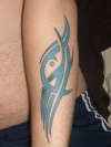 my blue tribal tattoo