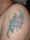 my tribal wolf tattoo