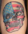 American Skull tattoo