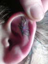 butterfly i did in girlfriends ear tattoo
