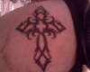 tribal cross tattoo