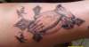 prayer hands tattoo
