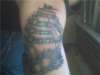 Pirate Ship at Night tattoo
