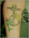 Anchor/Mermaid tattoo