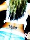 tribal butterfly tattoo