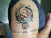 Opeth with flowers tattoo
