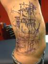 Pirate Ship tattoo