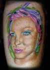 Color Portrait of his Wife tattoo