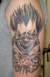 Evil Clown tattoo