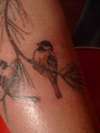 My Mothers Chickadees2 tattoo
