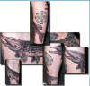 Northern Pike/Haida sun tattoo