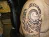 New ink. - "Polynesian tribal style" tattoo