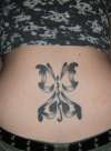 tribal butterfly tattoo