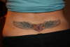 Heart lock wings tattoo