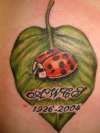 Lady Bug tattoo