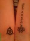 charmed symbols with name tattoo