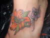 FLOWERS ON FOOT tattoo