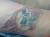 Flaming Skull tattoo