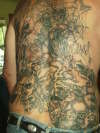 Fred's back tattoo