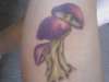 purple shrooms tattoo
