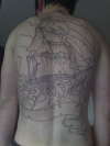 galleon backpiece tattoo