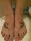 swallows on my feet tattoo