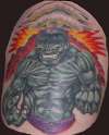 The Hulk tattoo